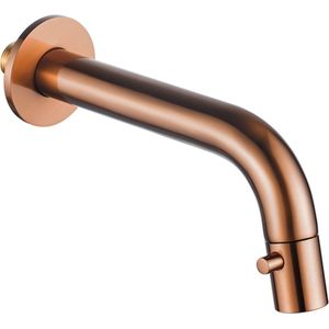 Fortifura Calvi Fonteinkraan - inbouw - uitloop 19.5cm - inkortbaar - Geborsteld koper PVD (Koper)
