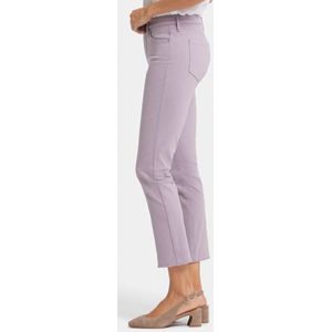 Sheri Slim Enkeljeans Gerafelde Zoom Lila Gekleurde Denim