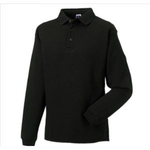 Werktrui / Sweater met kraag – Russel 012M – Zwart maat L