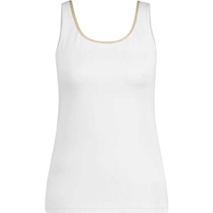 NUKUS Juba Singlet I Tops & T-shirts Dames - Shirt - Ecru - Maat XL