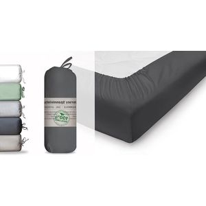 Biologisch Katoen Jersey Hoeslaken - Matrasovertrek - GOTS Gecertificeerd - OEKO-TEX - MADE IN GREEN - Duurzaam Bio Beddengoed matrasovertrek