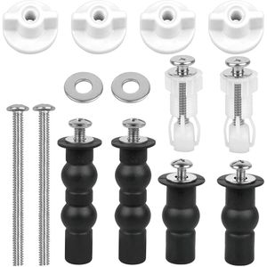14 stuks wc-brilbevestiging schroeven voor toiletdeksel - assortiment toiletbril reparatieonderdelen