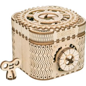 Robotime - Treasure Box - houten Schatkist Modelbouw - 3D puzzel - Sciencefiction - DIY - Hout 3D puzzel - Tieners - Volwassenen