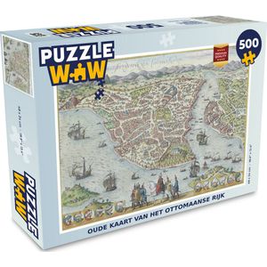 Puzzel Geschiedenis - Landkaart - Vintage - Legpuzzel - Puzzel 500 stukjes