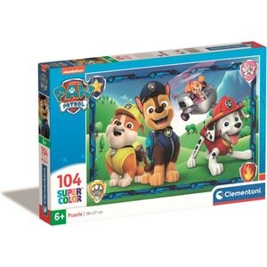 Clementoni - Puzzel 104 Stukjes Paw Patrol, Kinderpuzzels, 6-8 jaar, 27177