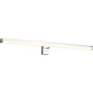 LED Spiegelverlichting - Trion Liman - 11W - Spatwaterdicht IP44 - Warm Wit 3000K - Glans Chroom - Kunststof