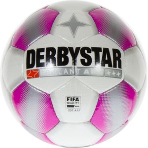Derbystar VoetbalVolwassenen - roze/wit/zilver