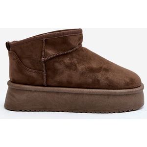 Bruine Plateau Zool Lage Cozy Boots