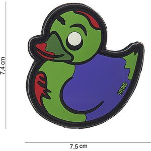 101 Inc Embleem 3D Pvc Zombie Duck Groen Paars  10052