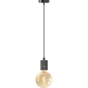 Calex Retro Pendel - Industrieel Hanglamp - E27 Fitting - Grijs - Excl. lichtbron