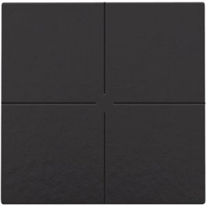 Niko drukknop 4-voudig Niko Home Control piano black coated (200-51004)