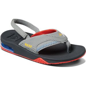 Reef Little Fanning Jongens Slippers - Red/Yellow - Maat 23.24