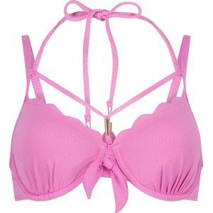 Hunkemöller Dames Badmode Voorgevormde beugel bikinitop Scallop - Roze - maat D70