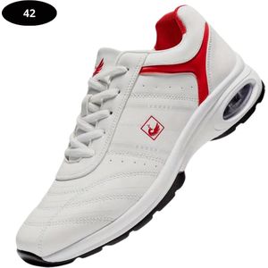 Nivard Golfschoenen Heren - Sneakers - Golfkleding - Golfschoenen Antislip - Waterdicht - Golfen - Rood 47