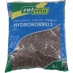 Culvita - Hydrokorrels 5 liter zak Grof 8-16 mm - potgrond - Goed voor drainage - voorkomt wortelrot