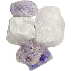 Pit&Pit - Blauw zout brokken 1kg - Indrukwekkende blauwe gloed - Grote brokken