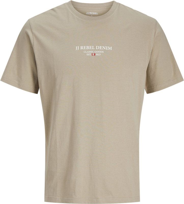 JJ REBEL JREBJEANS REBEL PRINT TEE SS O-NECK SN Heren T-shirt - Crockery