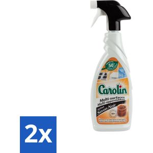 Carolin - Savon Noir - Allesreiniger - Spray - 650 ml - Voordeelverpakking - 2 stuks