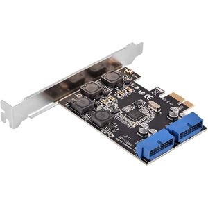Titel: USB 3.0 uitbreidingskaart PCI-E naar USB 3.0 19-pins 2-poorts adapter 5 Gbps Supersnelle PCI-Express-ondersteuning winXP win7 win8 win8.1 win10