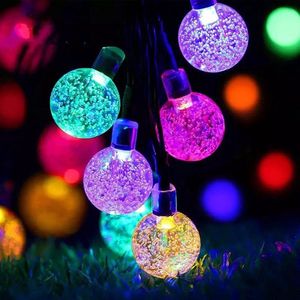 Peakonline-Kerstverlichting-Solar tuinverlichting-Multikleur-Rainbow licht-IP65 Waterdicht-Solar Boom verlichting voor buiten/binnen-Verlichting voor tuin,boom,Kerstmis-uinverlichting op zonne-energie-Licht Cristal slinger-50 LED -12meter Blackfriday