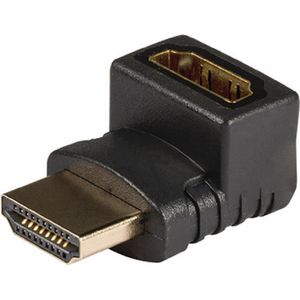 HDMI 270 haaks adapter HDMI -connector - HDMI -ingang 1 stuk grijs