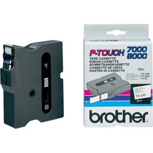 Brother TX-241 Zwart op wit TX labelprinter-tape