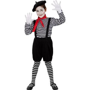 Funidelia | Mimekostuum Voor voor meisjes  Clowns, Circus, Originele en Leuke - Kostuum voor kinderen Accessoire verkleedkleding en rekwisieten voor Halloween, carnaval & feesten - Maat 135 - 152 cm - Zwart
