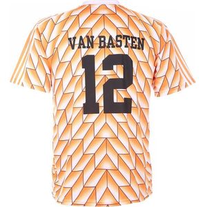 EK 88 Voetbalshirt van Basten 1988 - Oranje shirt - Voetbalshirts Kinderen - Jongens en Meisjes - Sportshirts - Volwassenen - Heren en Dames-S