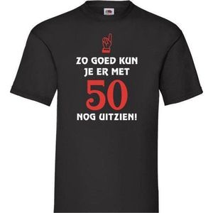 Zo goed kun je er met 50 nog uitzien T-shirt Unisex Maat XXL, vallen ruim - zie maattabel