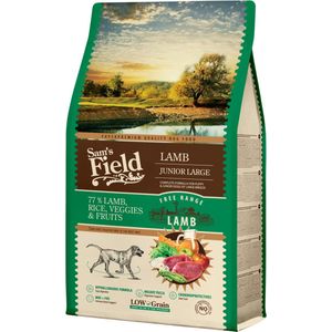 Sam's Field Junior Large Lam - Hondenvoer - 2.5 kg