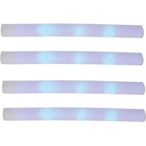 Set van 8x stuks party licht staaf met LED lichtjes 48 cm - Lichtgevende feest decoratie artikelen - Party verlichting