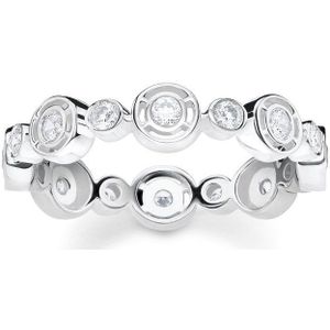 Thomas Sabo Dames Dames ring 925 sterling zilver sterling zilver zirconia 56 Zilver 32023610