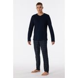 Schiesser – Fine Interlock - Pyjama – 180271 – Night Blue - 56