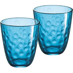 Luminarc Concepto Bulle Pepite Blauw Waterglazen 31 cl - Glas - (Set van 6) En Yourkitchen E-kookboek - Heerlijke Smulrecepten