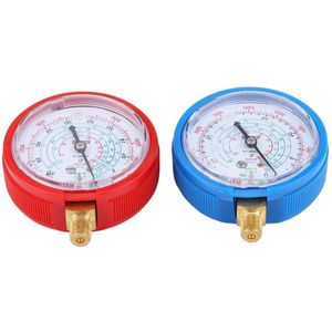 Koelmiddelmeter met lage- en hogedrukmeters 112 mm - Geschikt voor airconditioning R410A R134A R22 PSI KPA