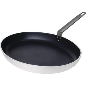 Vogue Aluminium Ovale Vispan - 40cm - Anti-Aanbaklaag - Horeca & Professioneel