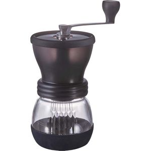 Koffiemolen - Geniet van de Authentieke Smaak van Versgemalen Koffie met deze Stijlvolle en Duurzame Handmatige Koffiemolen van Glas en Keramiek