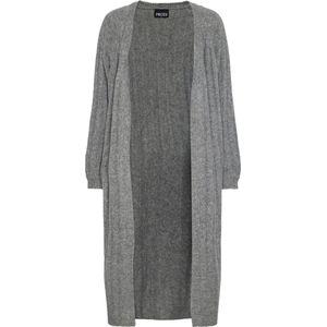 Pieces Vest Pcmaggy Ls Long Knit Cardigan Noos 17150959 Medium Grey Melange Dames Maat - XL