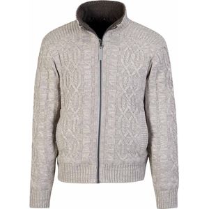 BJØRNSON Viggo Teddy Wintervest Heren - Kabel Gebreid - Maat 3XL - Beige