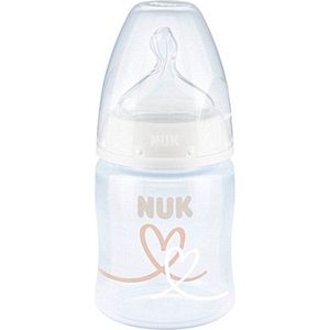 NUK First Choice+ ,  Hart, babyfles, 0-6 maanden, temperatuurcontrole, anti-kolic-ventiel, 150 ml,