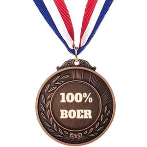 Akyol - boer medaille bronskleuring - Boer - 100% boer - cadeau voor boeren - afscheidscadeau