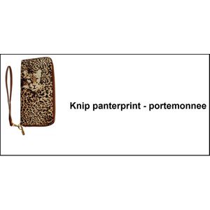 Portemonnee Panterprint - Knip Carnaval feest carnaval party portemonnee tasje heren dames panter