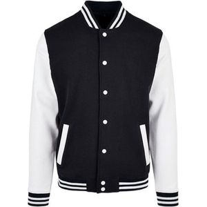 Baseball Jacket (Zwart / Wit) XL