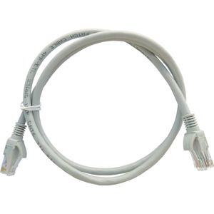 Internetkabel 1 meter - CAT6 UTP kabel AWG 23 RJ45 - Grijs