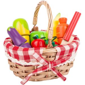 Small Foot - Shopping Basket With Cuttable Fruits