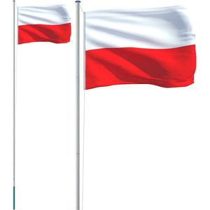 vidaXL-Vlag-met-vlaggenmast-Polen-6,23-m-aluminium