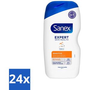 Sanex - Douchegel - Expert Skin Health Sensitive - Voor Gevoelige Huid - 400 ml - Voordeelverpakking - 24 stuks