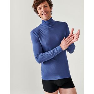 Damart - Thermolactyl ondershirt met col - Heren - Blauw - (94-101) M