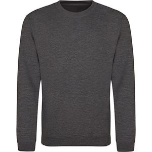 Vegan Sweater met lange mouwen 'Just Hoods' Charcoal Heather - L