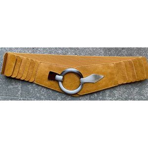 Tailleriem dames - Elastische tailleriem - Geel - One size
